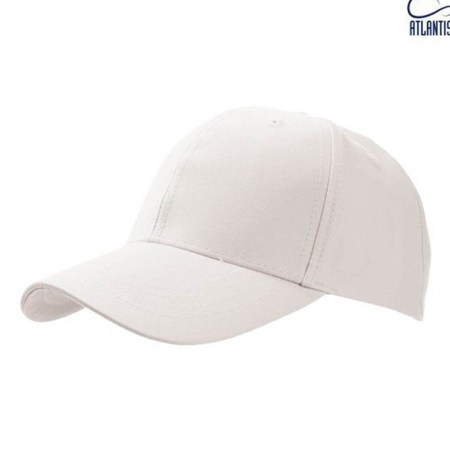 Εξάφυλλο Βαμβακερό Καπέλο (Atl JOLLY) λευκό